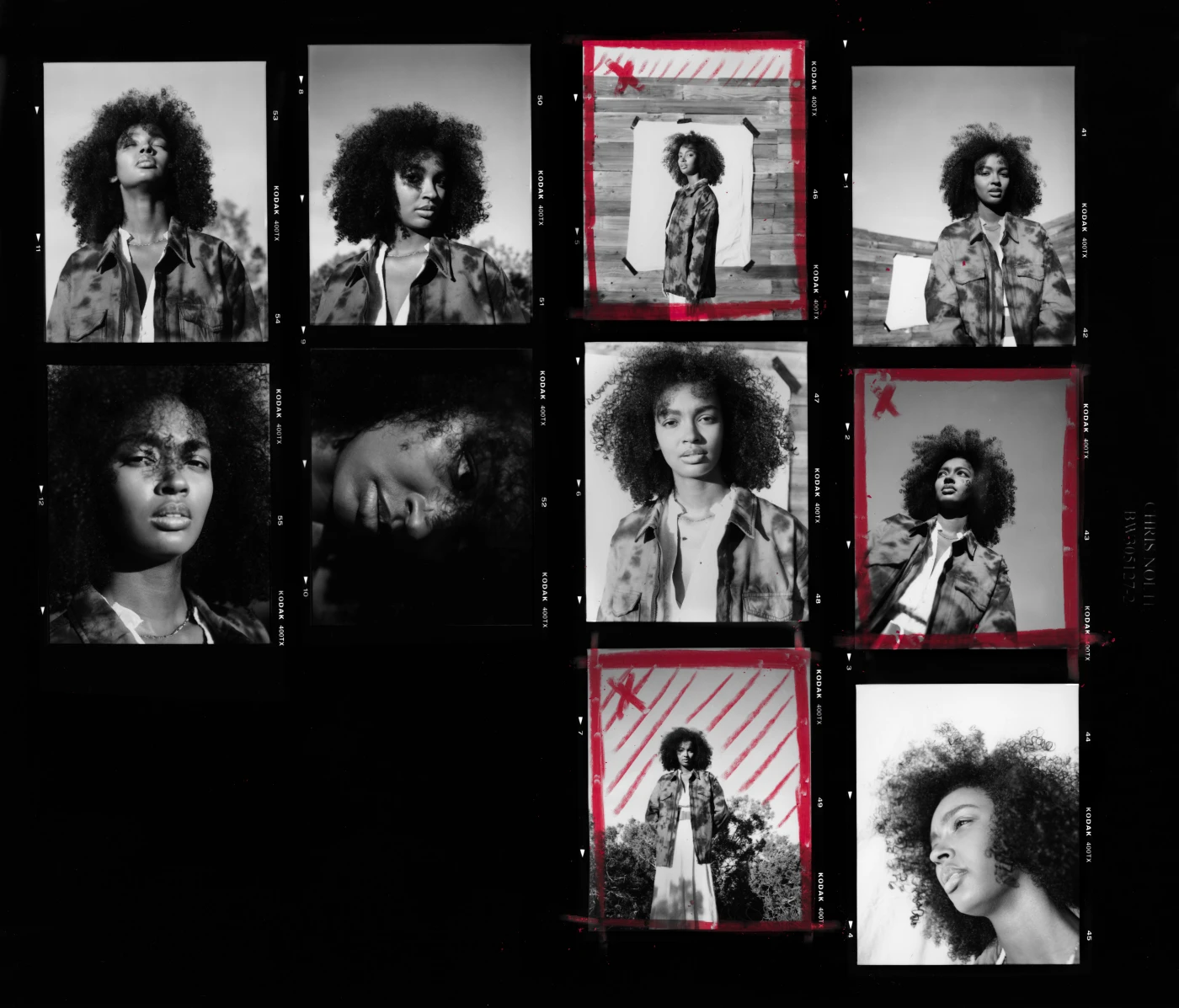 Contact Sheet, 6x7, Pentax67, Trix400, Kodak